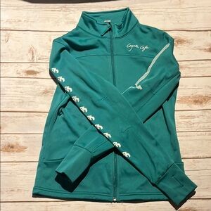 Coyote Cafe Teal Zip-Up Jacket